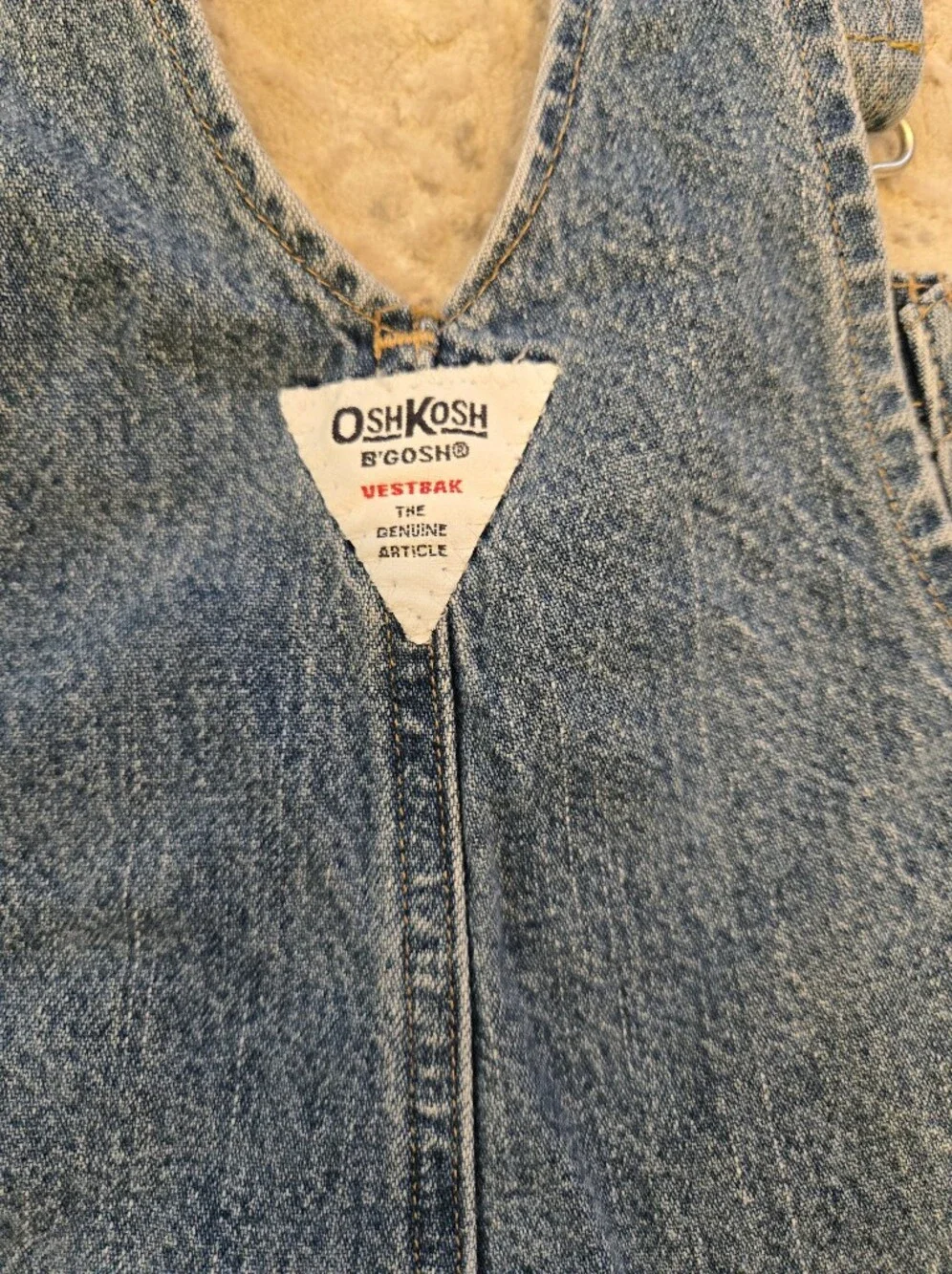 OshKosh B'gosh Distressed Blue Denim Overalls